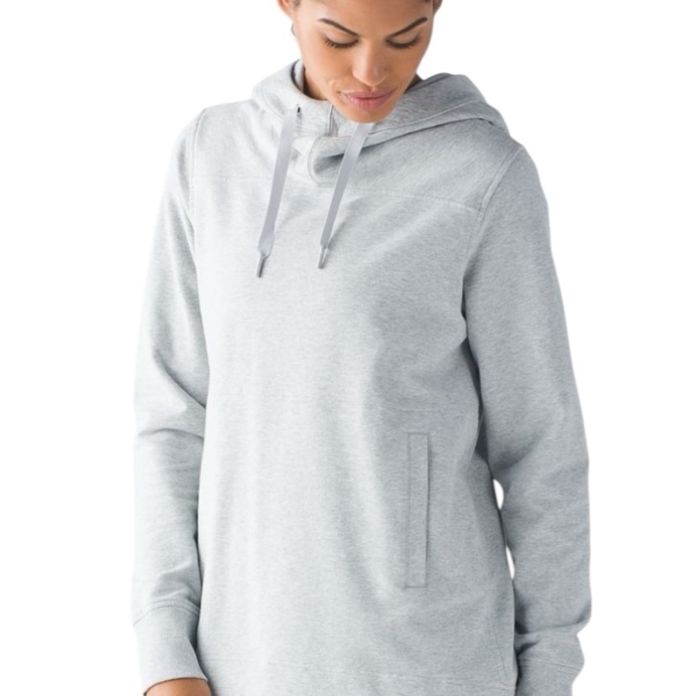 Lululemon Split Pullover Heathered grey hoodie - Picture 2 of 12